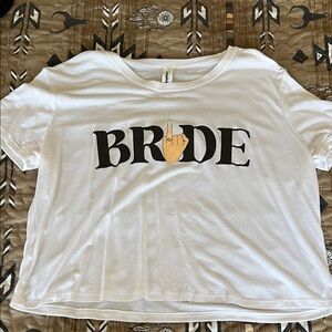 White BRIDE Graphic Tee - Short Sleeve